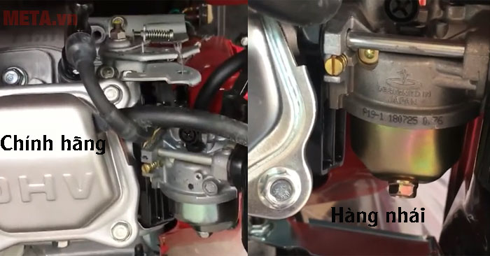 Cách phân biệt máy phát điện Honda thật giả dựa vào chế hòa khí