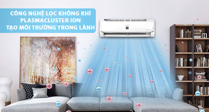 Tác dụng của công nghệ lọc Plasmacluster ION trên máy lạnh Sharp