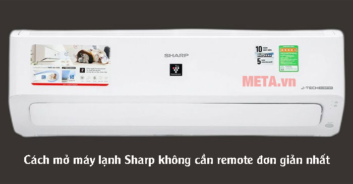 cách mở máy lạnh Sharp không cần remote
