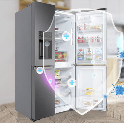 Bộ lọc không khí trên tủ lạnh Electrolux giúp tủ lạnh không bị hôi