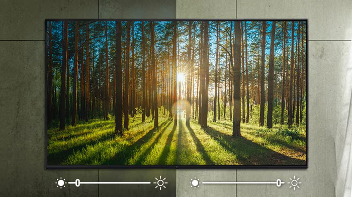công nghệ AI Brightness Control