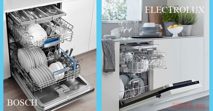 So sánh máy rửa chén Bosch và Electrolux