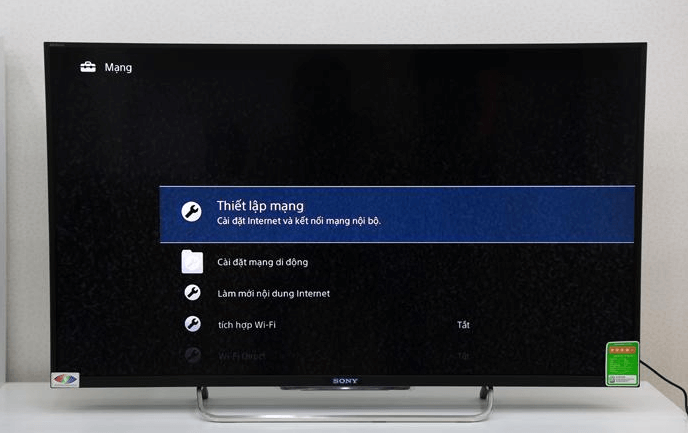 Kiểm tra và kết nối lại mạng cho tivi Sony
