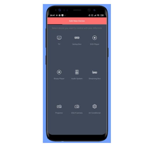 Ứng dụng ASmart Remote IR