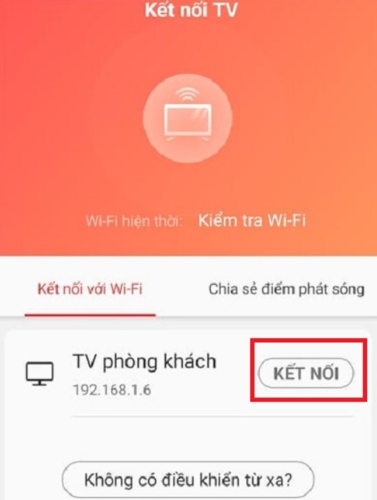 Điều khiển tivi TCL qua điện thoại 