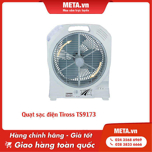 Quạt sạc điện Tiross TS9173