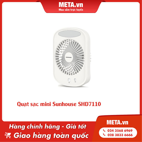 Quạt sạc mini Sunhouse SHD7110