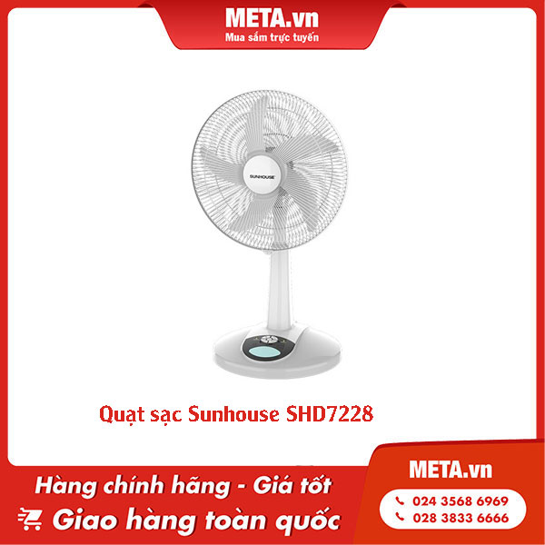 Quạt sạc Sunhouse SHD7228