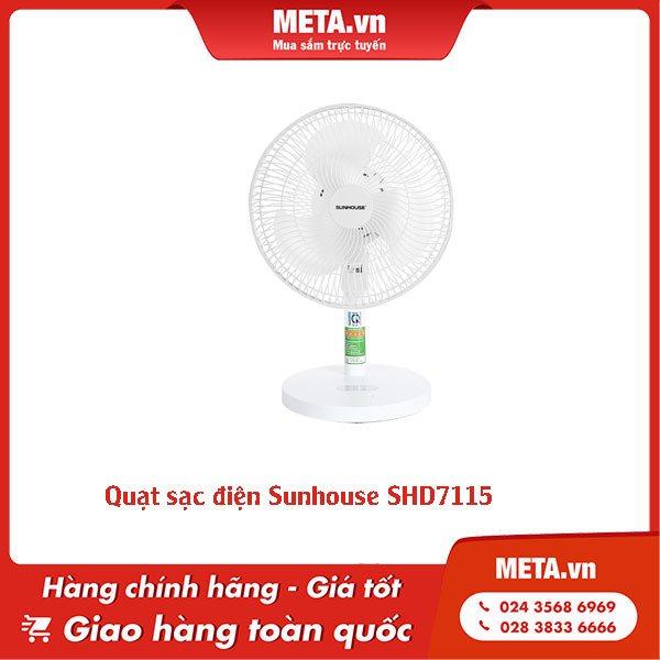 Quạt tích điện cho bé Sunhouse SHD7115
