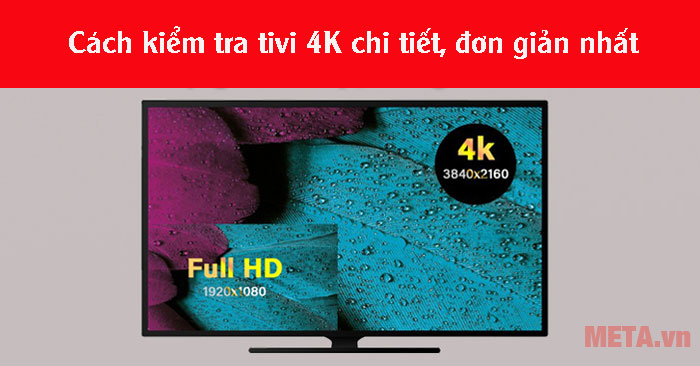 cách kiểm tra tivi 4K