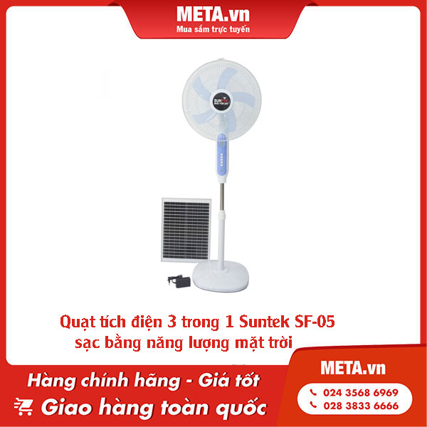 Quạt tích điện 3 trong 1 Suntek SF-05