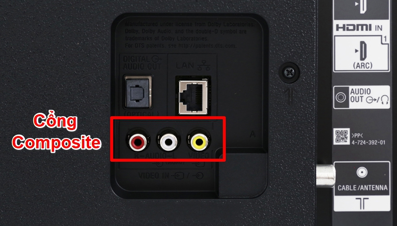 Cổng Composite trên tivi là gì?