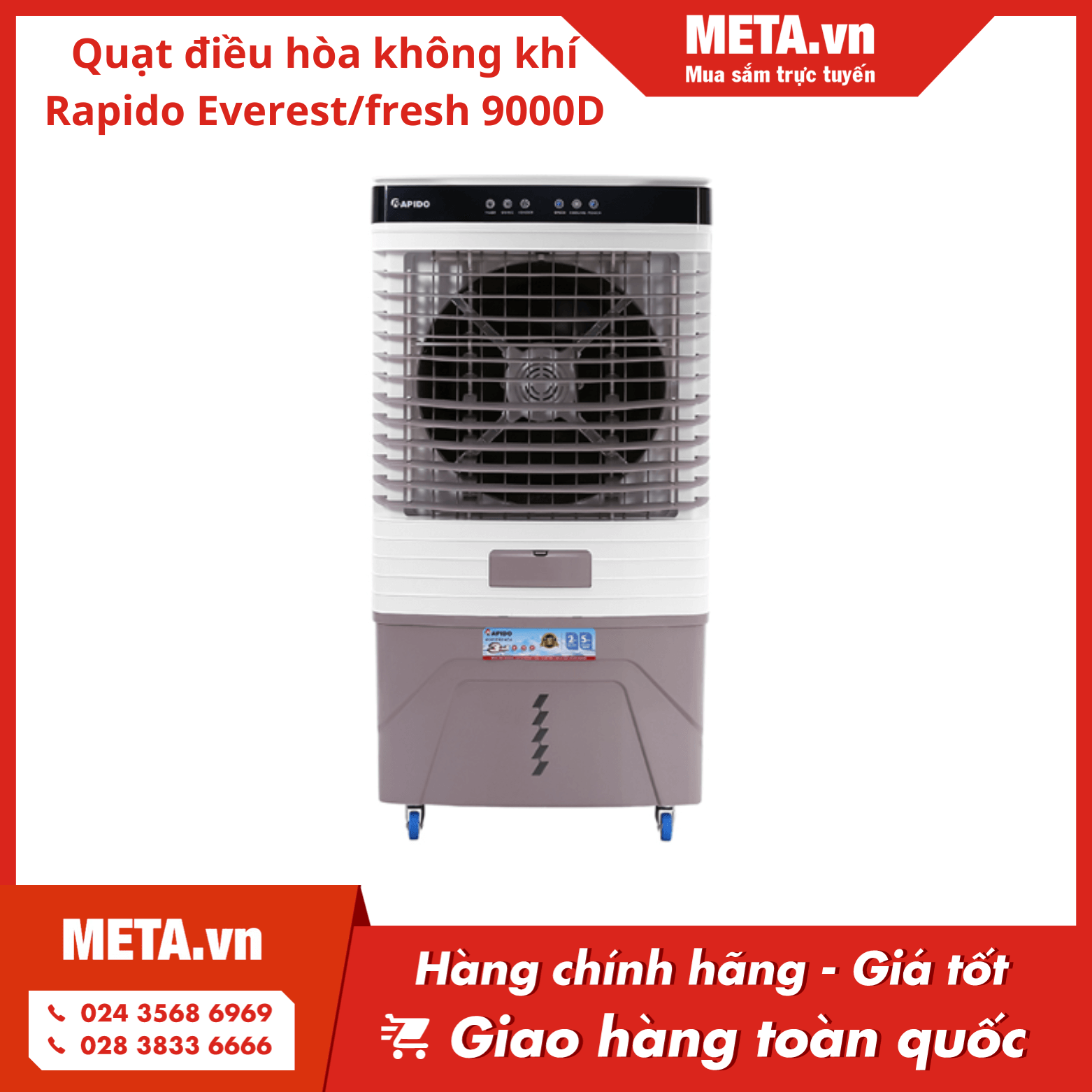 Quạt điều hòa không khí Rapido Everest/fresh 9000D