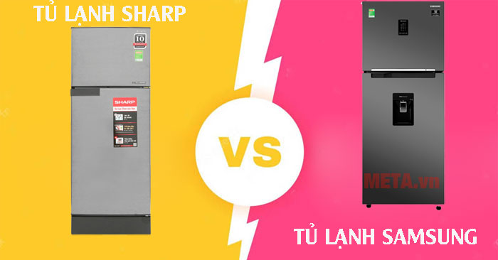 so sánh tủ lạnh Sharp và Samsung