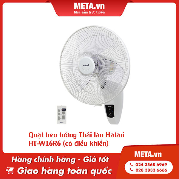 Quạt treo tường Thái lan Hatari HT-W16R6