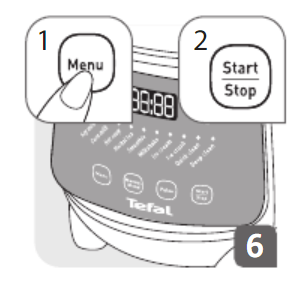 Khởi động máy làm sữa hạt Tefal