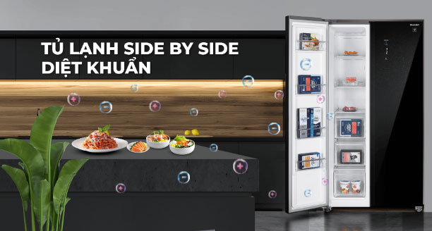  so sánh tủ lạnh Sharp và AQUA 