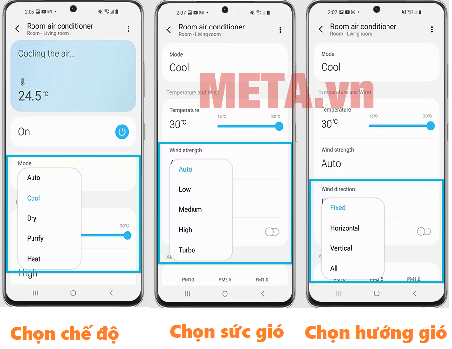 Cách điều khiển điều hòa Samsung bằng điện thoại 