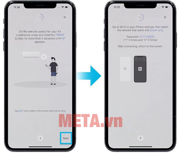 Điều khiển điều hoà Samsung bằng iPhone