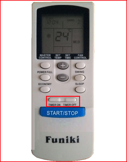 điều khiển điều hòa Funiki mẫu cũ (R32)