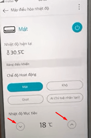 Cách điều chỉnh nhiệt độ điều hòa bằng điện thoại