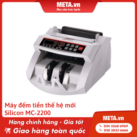 Máy đếm tiền phát hiện tiền giả Silicon MC-2200