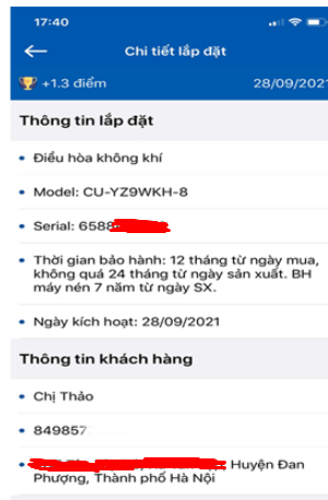 Cách kiểm tra bảo hành điều hòa Panasonic