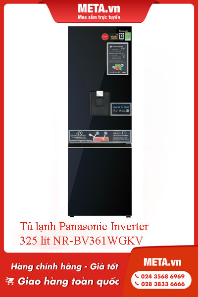 Tủ lạnh Panasonic Inverter 325 lít NR-BV361WGKV