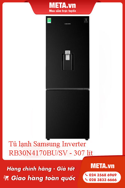 Tủ lạnh Samsung Inverter RB30N4170BU/SV - 307 lít