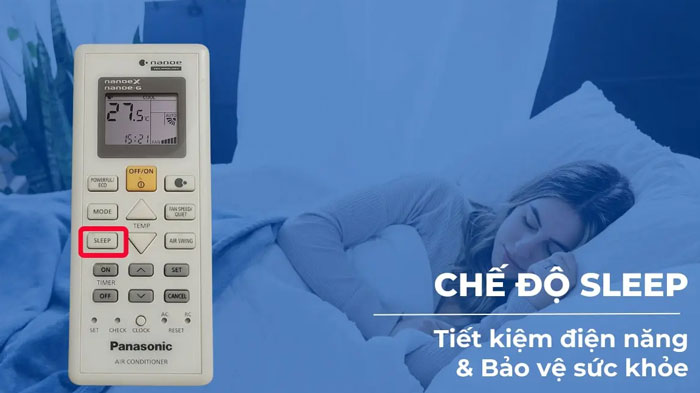 Chế độ SLEEP trên điều hòa, máy lạnh Panasonic