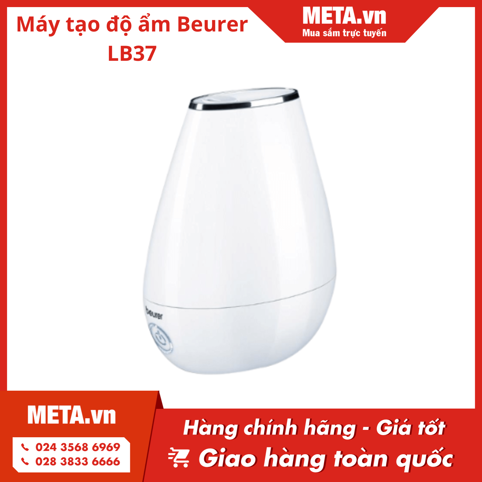 Máy làm ẩm không khí và làm thơm bằng tinh dầu Beurer LB37