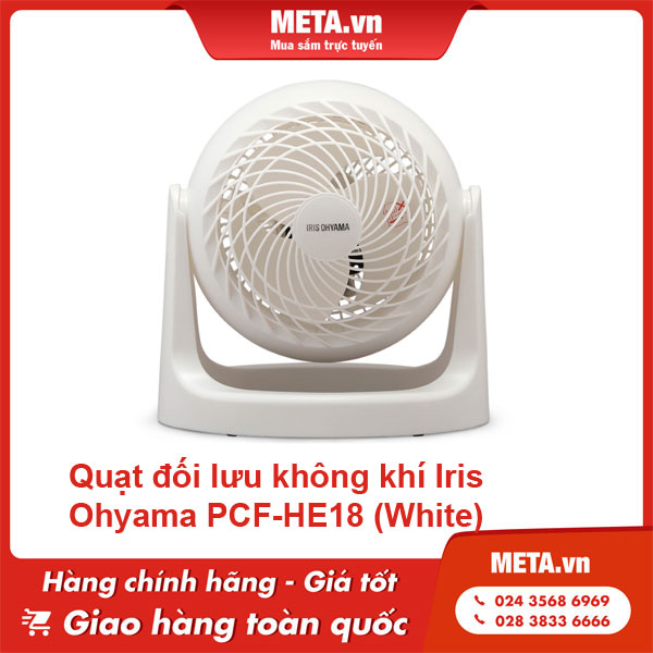 Quạt đối lưu không khí Iris Ohyama PCF-HE18 (White)