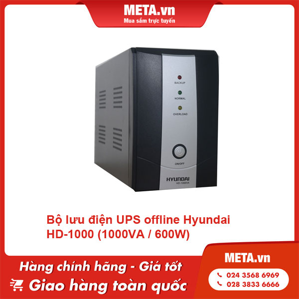 Bộ lưu điện UPS offline Hyundai HD-1000 (1000VA / 600W)