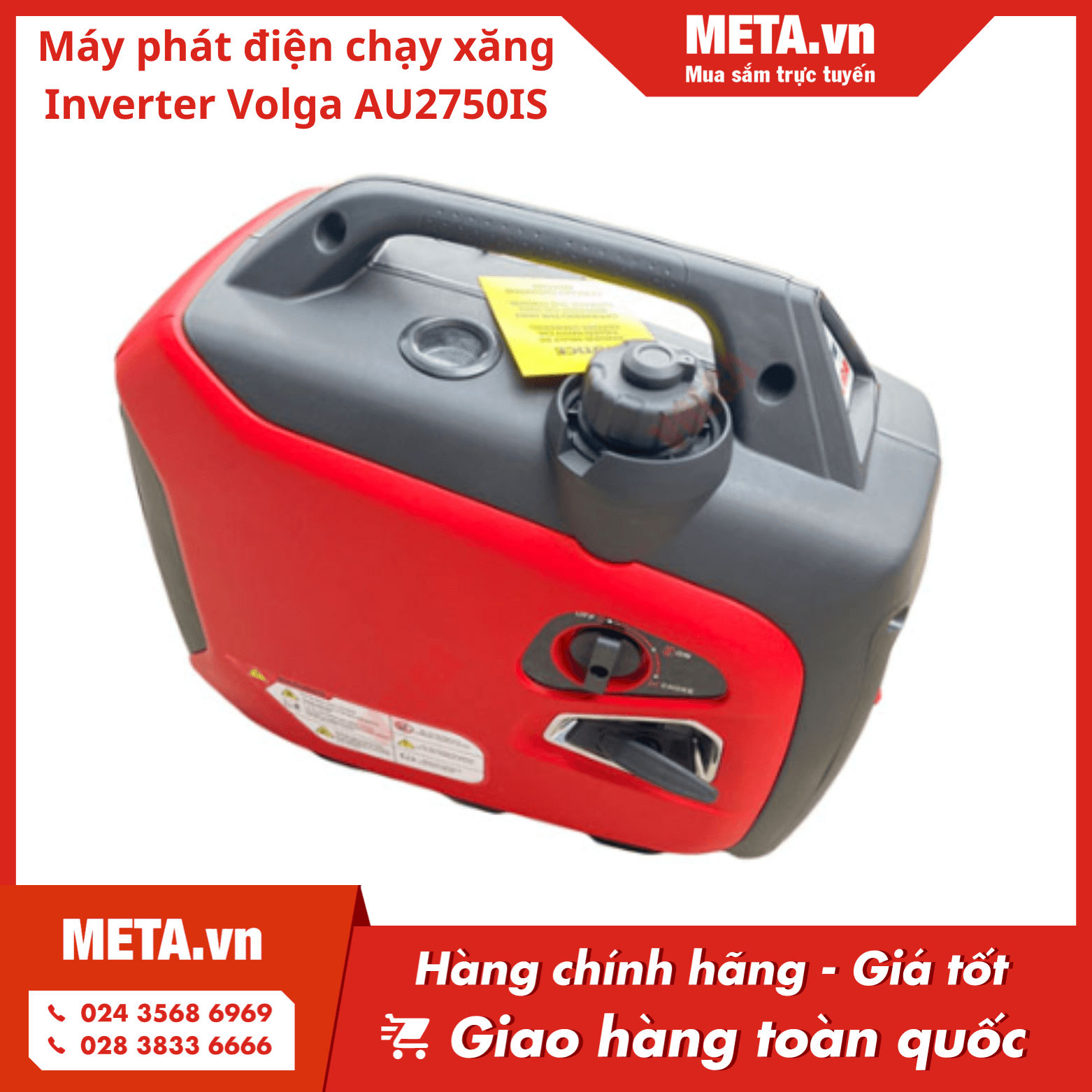 Máy phát điện chạy xăng inverter Volga AU2750IS
