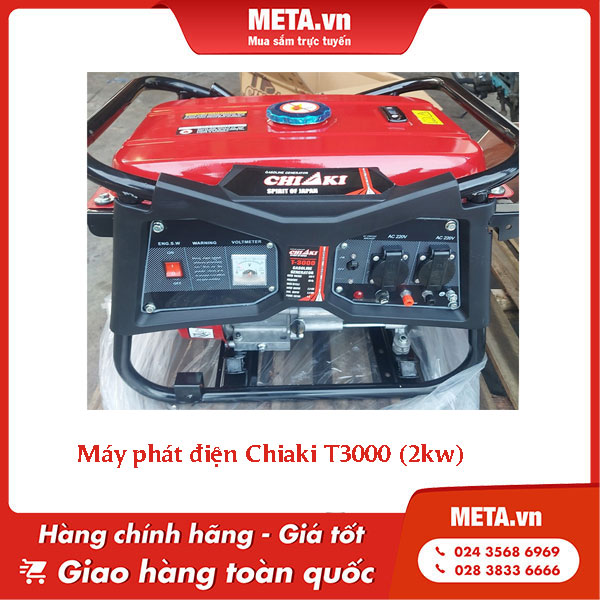 Máy phát điện 2kW Chiaki T3000