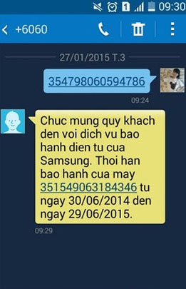 Cách kiểm tra tivi Samsung chính hãng: Dựa vào bảo hành điện tử