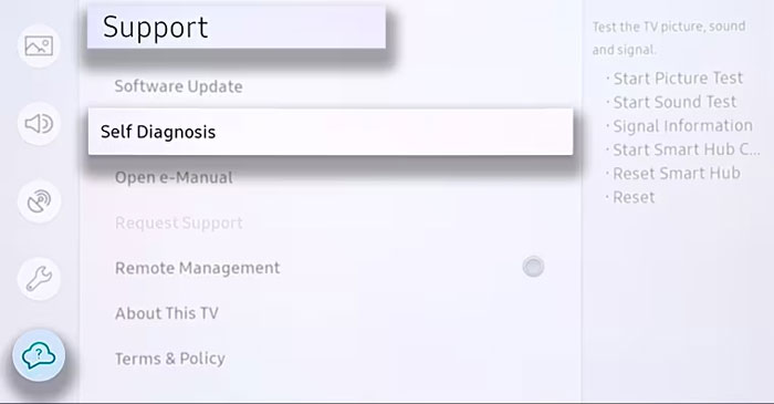 Giải phóng bộ nhớ trên tivi Samsung bằng cách đặt lại Smart Hub 