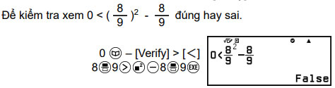 Cách bấm dấu bằng, dấu lớn bé khi sử dụng ứng dụng Verify