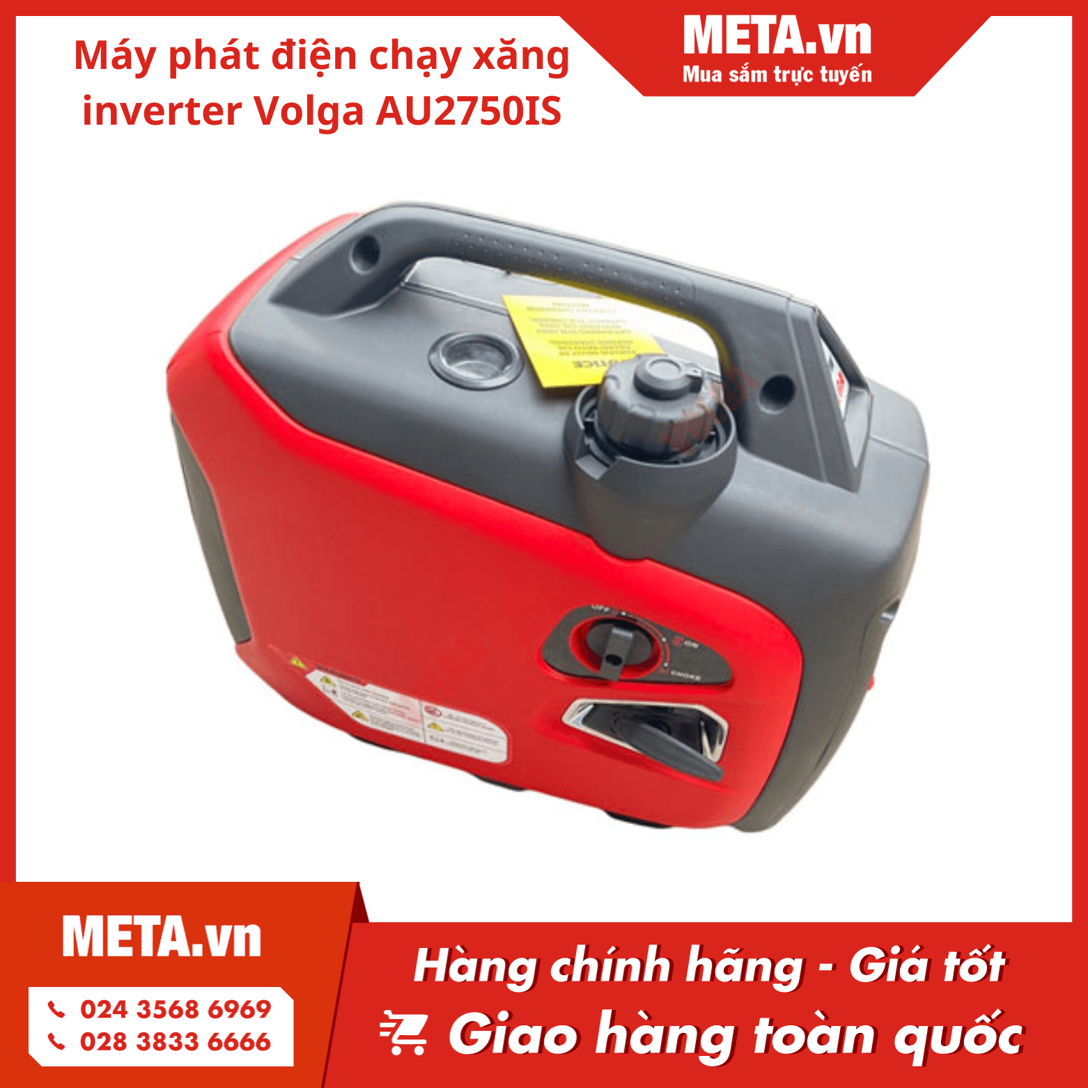 Máy phát điện chạy xăng Inverter Volga AU2750IS