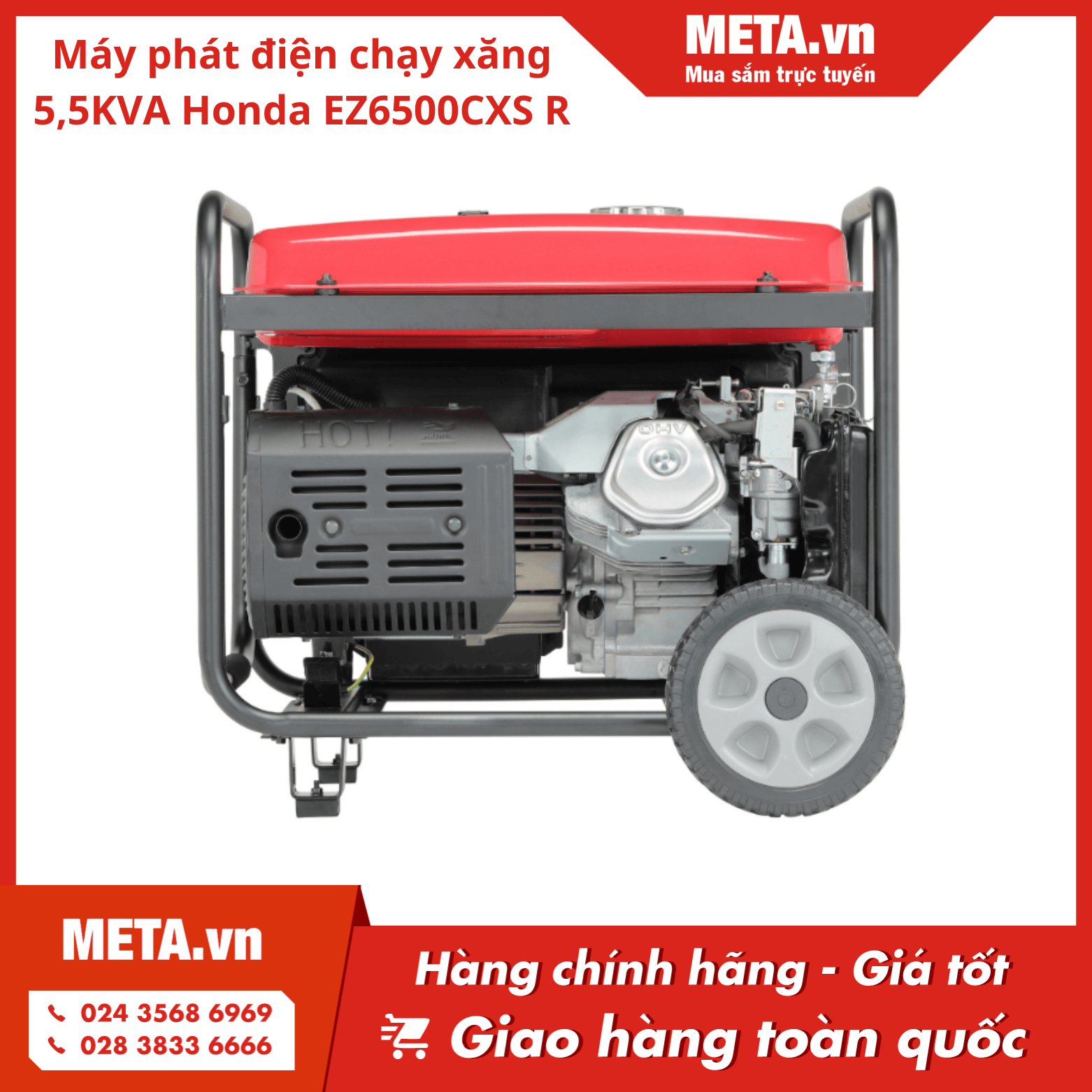 Máy phát điện chạy xăng 5,5kVA Honda EZ6500CXS R