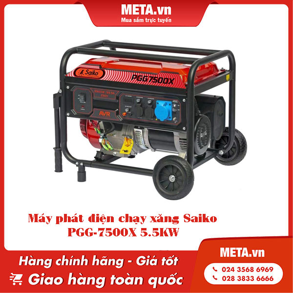 Máy phát điện chạy xăng Saiko PGG-7500X 5,5kW
