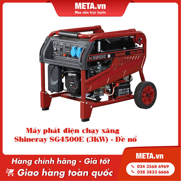 Máy phát điện chạy xăng Shineray SG4500E (3kW) - Đề nổ