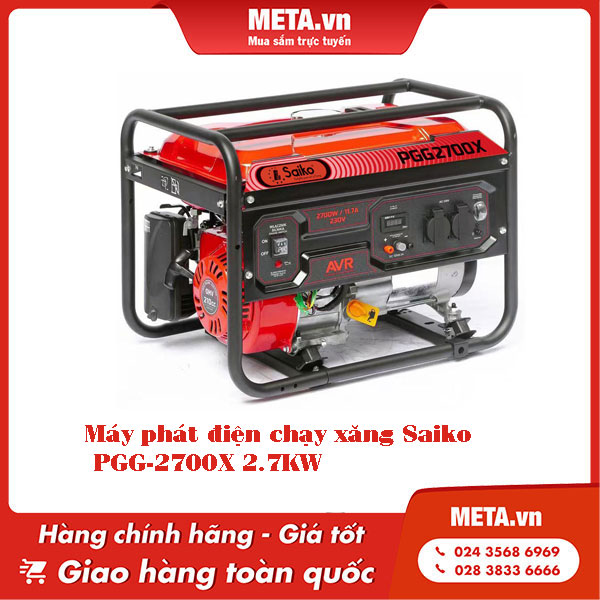Máy phát điện chạy xăng Saiko PGG-2700X 2,7kW