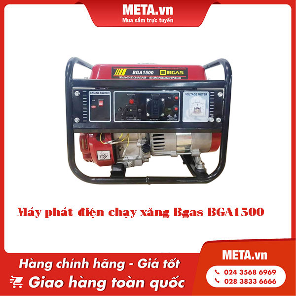 Máy phát điện chạy xăng Bgas BGA1500