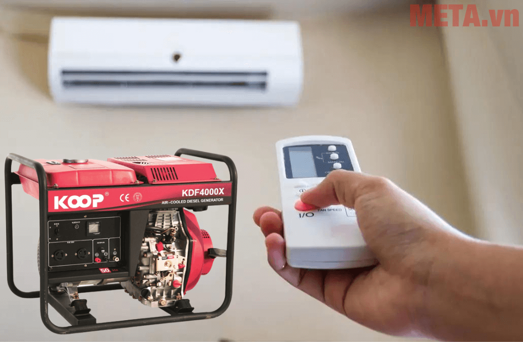 Máy phát điện 3kW có chạy được điều hòa không?