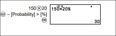 Cách tính phần trăm trên máy tính Casio 880