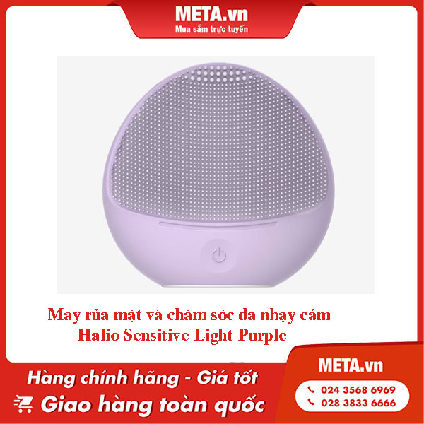 Máy rửa mặt và chăm sóc da nhạy cảm Halio Sensitive Light Purple