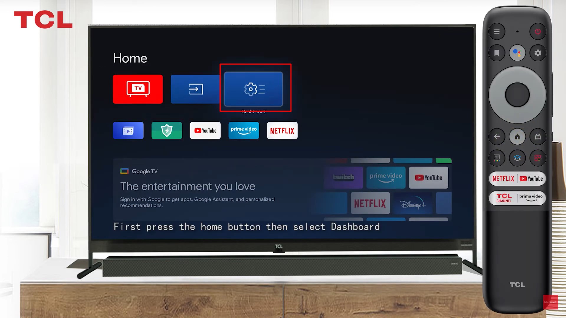Tắt chế độ cửa hàng trên tivi TCL