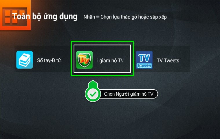 Cài file APK cho tivi TCL bước 3