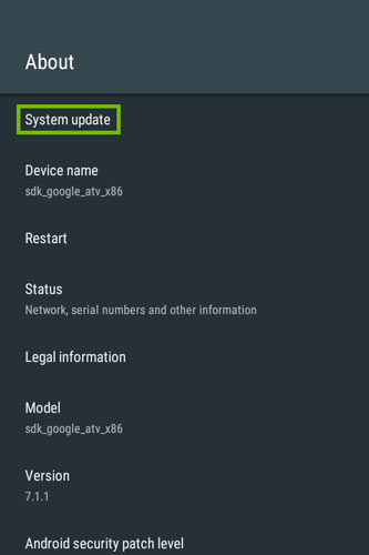 Cách cập nhật phần mềm tivi Sharp (dòng Android TV)